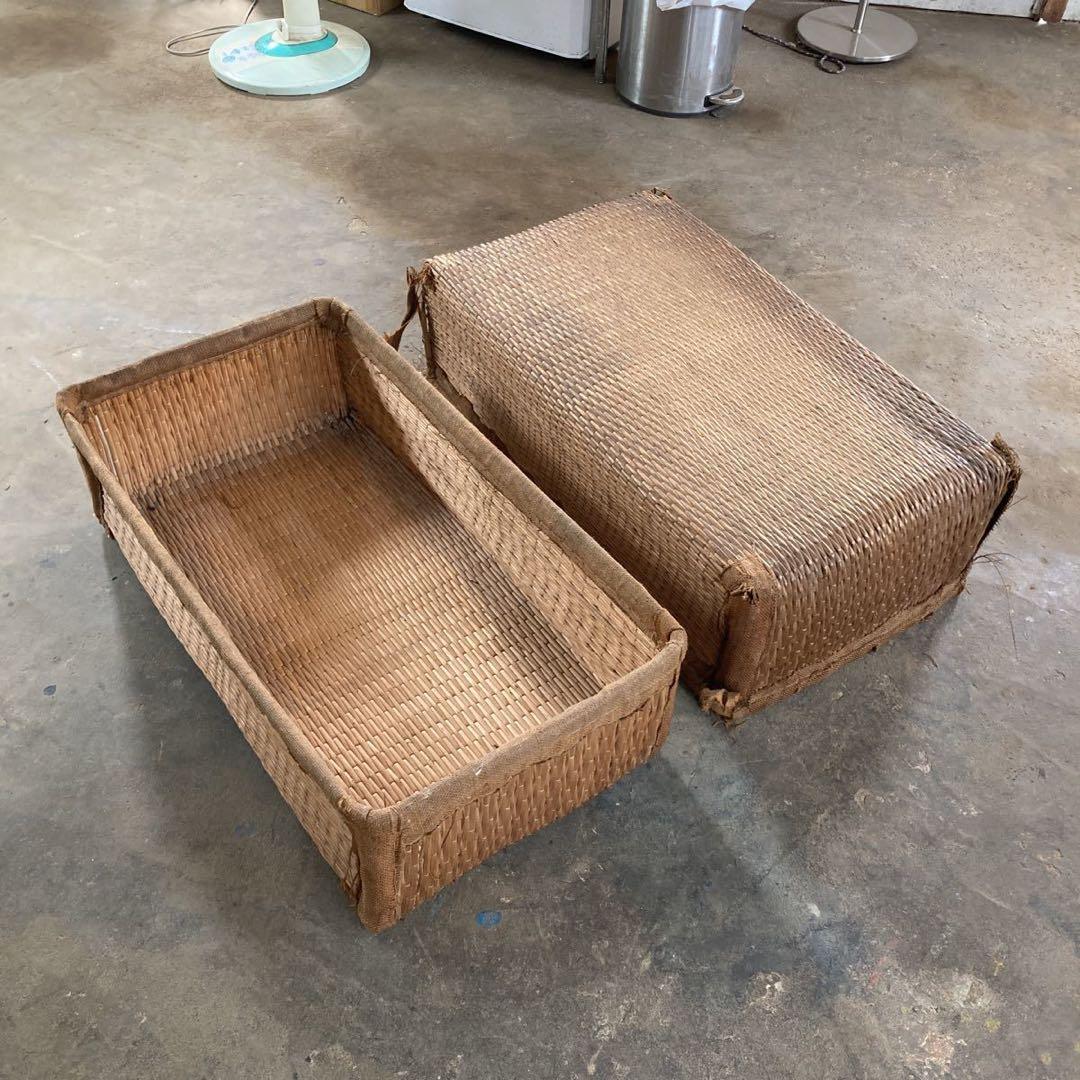 古い行李 こうり 衣装ケース 古民家 古道具 アンティーク - メルカリ