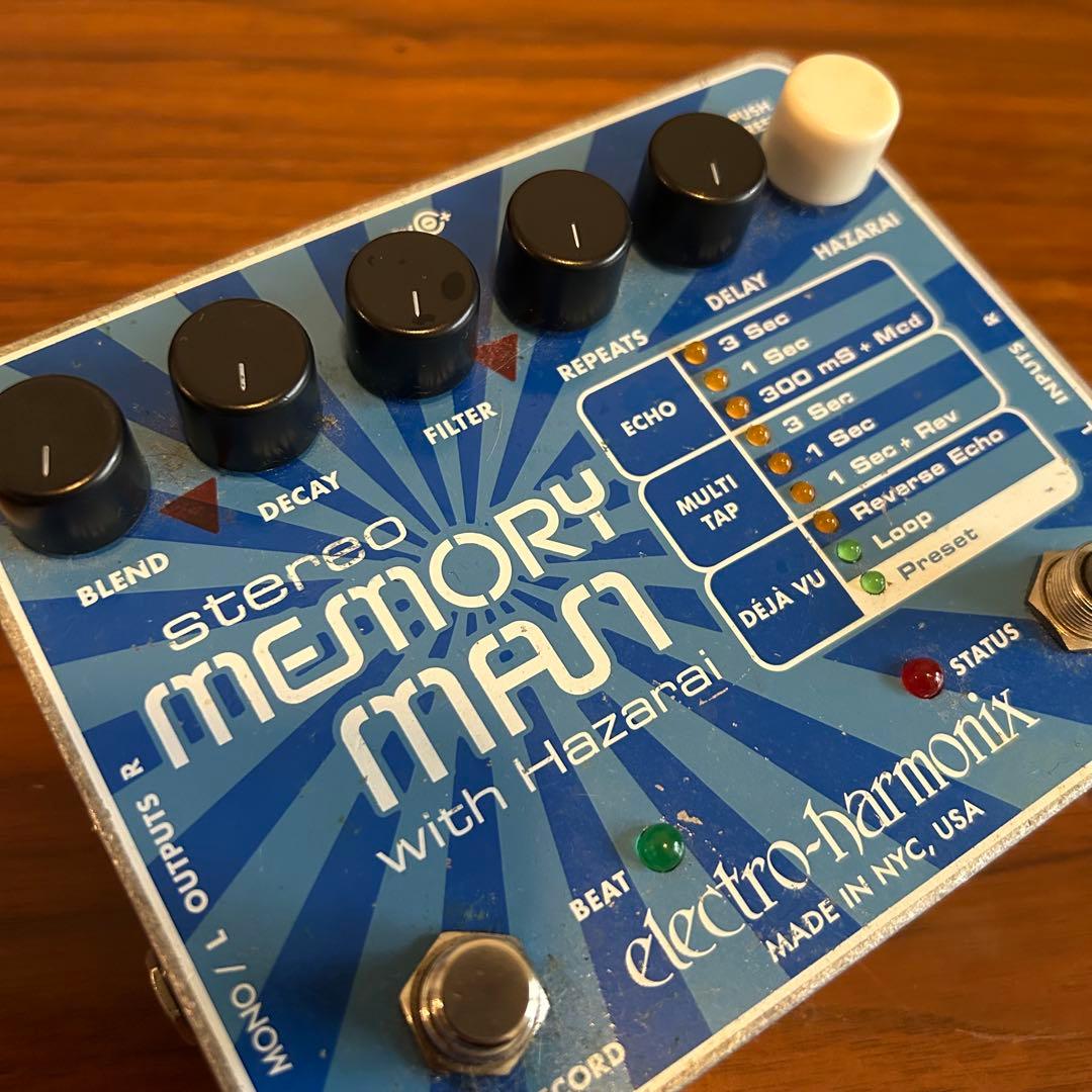【良品】EHX Stereo Memory Man with Hazarai