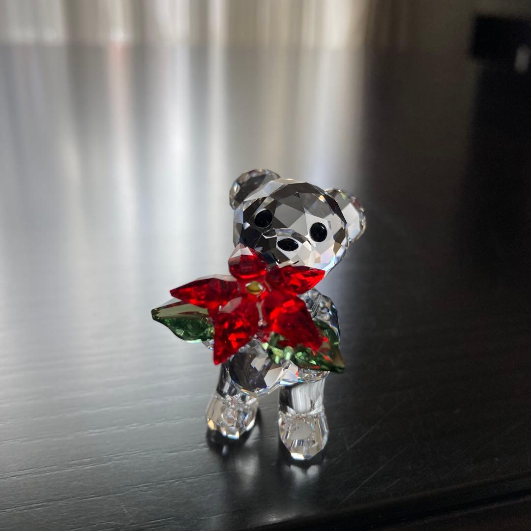 スワロフスキー クリスマスベア 2012年限定 ポインセチア