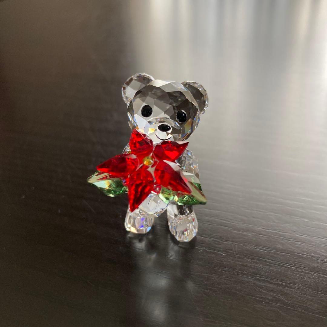 スワロフスキー クリスマスベア 2012年限定 ポインセチア