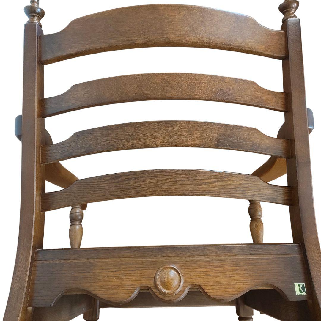 アンティーク✨飛騨産業 キツツキ 穂高 両肘アームチェア リビングチェア 6A