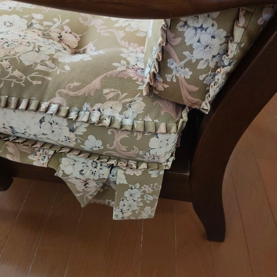 アンティーク✨飛騨産業 キツツキ 穂高 両肘アームチェア リビングチェア 6A