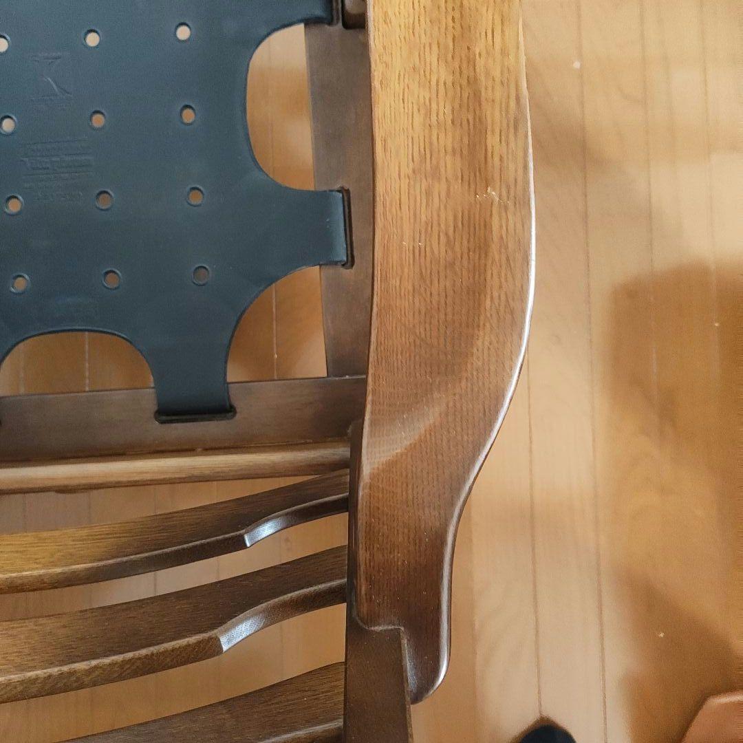 アンティーク✨飛騨産業 キツツキ 穂高 両肘アームチェア リビングチェア 6A