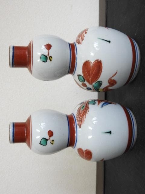 北出塔次郎色絵酒瓶共箱M1508