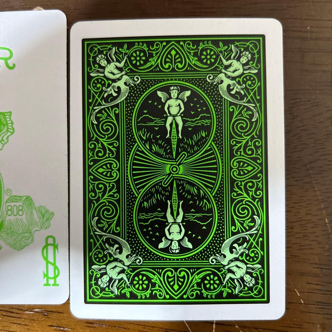 Bicycle トランプ 緑色 日本製 Joker付き - メルカリ