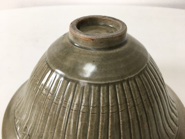 断捨離半特別割引　中国宋時代　耀州窯　青磁花紋鎬鉢　名品