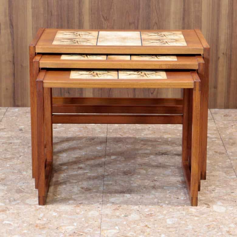 ネストテーブル 3Pセット チーク ヴィンテージ デンマーク ミッドセンチュリー