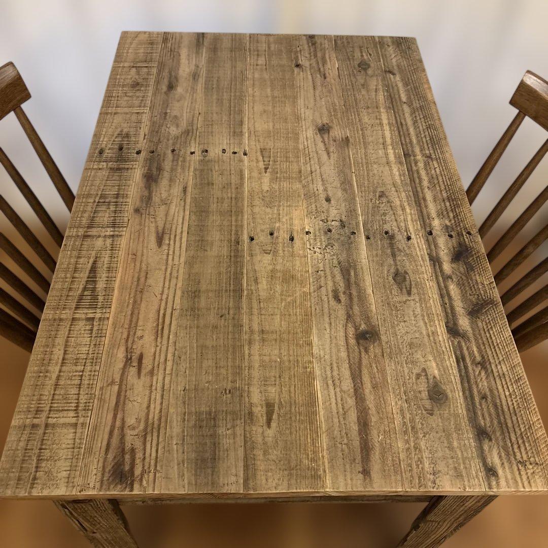 カフェモク　リサイクルウッド　古材　ダイニングテーブル　ハンドメイド