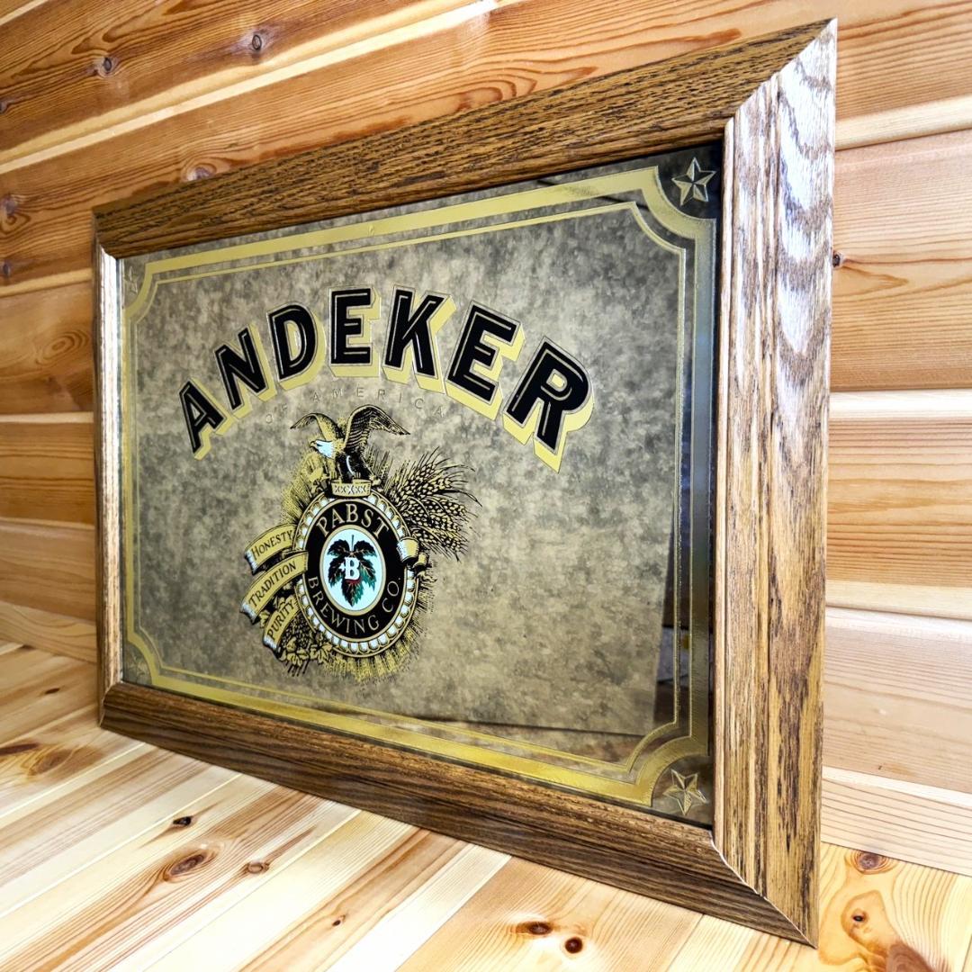 ANDEKER パブミラー Pabst パブストブルーリボン 鏡 ビンテージ