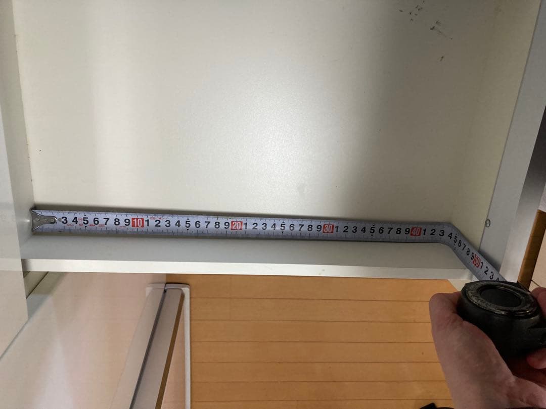 2/11までに引取り限定パモウナ•キッチンボード パールホワイトHCR1400R