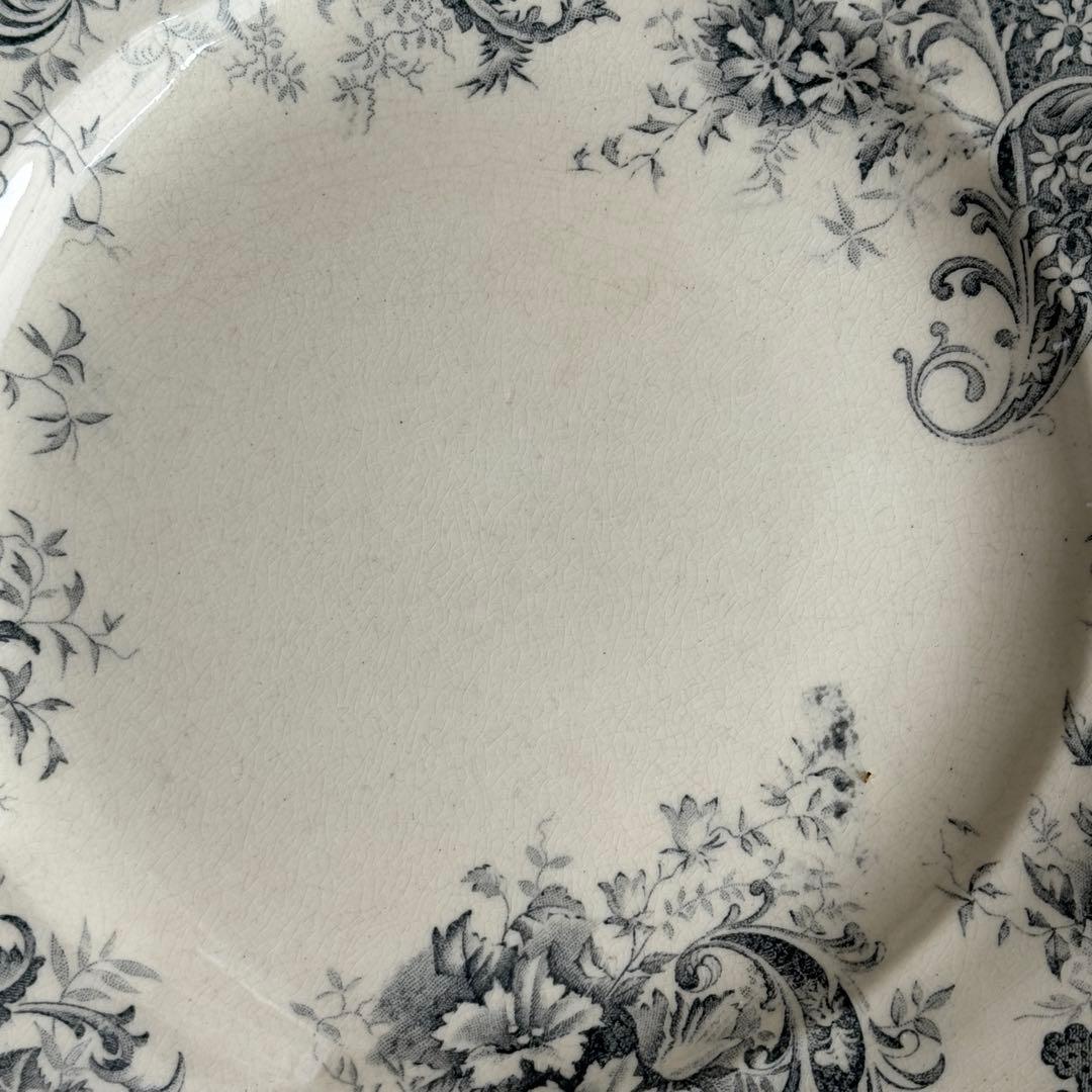 フランスアンティーク ショワジールロウ ETRETAT ディナープレート 2枚