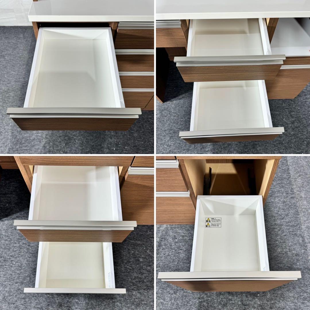 ニトリ 食器棚 リガーレ 120cm キッチンボード シンプル 家具d5341