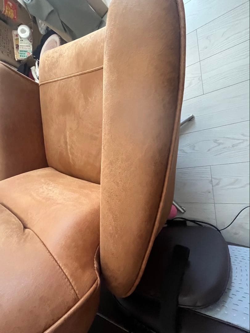 ②キャメル　電動パーソナルチェア　リクライニング　エレノア　ユーズド　中古