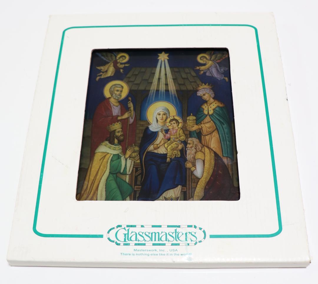 イエス キリストの降誕 ヴィンテージステンドグラス 修道院 サイモン・デイビス