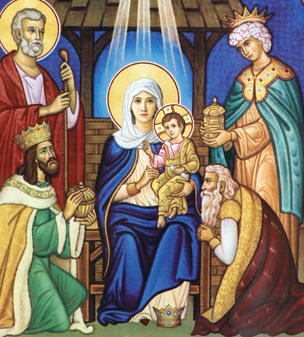 イエス キリストの降誕 ヴィンテージステンドグラス 修道院 サイモン・デイビス