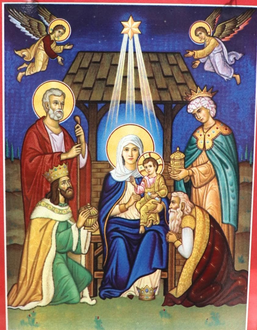 イエス キリストの降誕 ヴィンテージステンドグラス 修道院 サイモン・デイビス