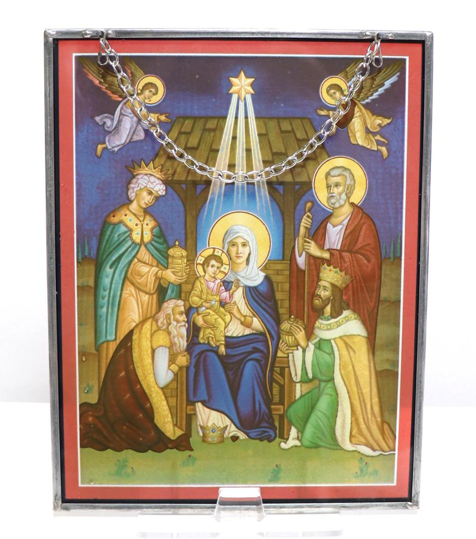 イエス キリストの降誕 ヴィンテージステンドグラス 修道院 サイモン・デイビス