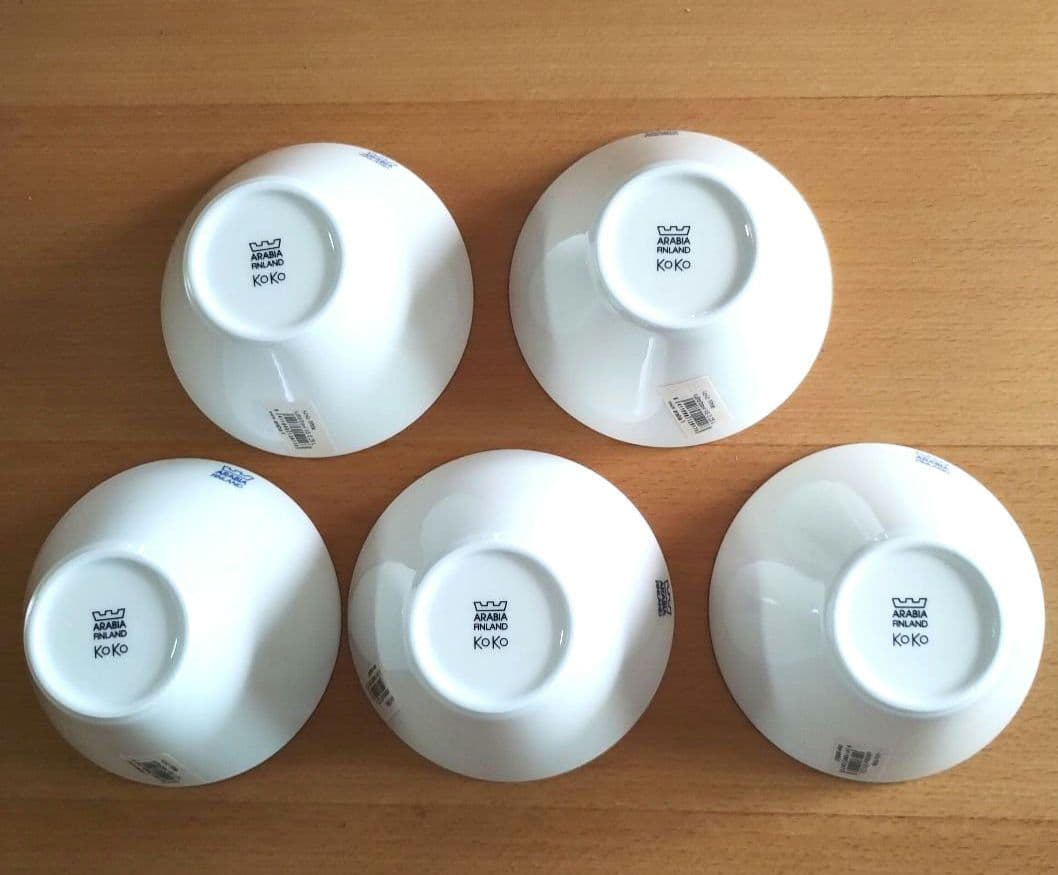 【レア!旧ロゴ新品】 KOKO ココボウル 250ml ホワイト アラビア　5個