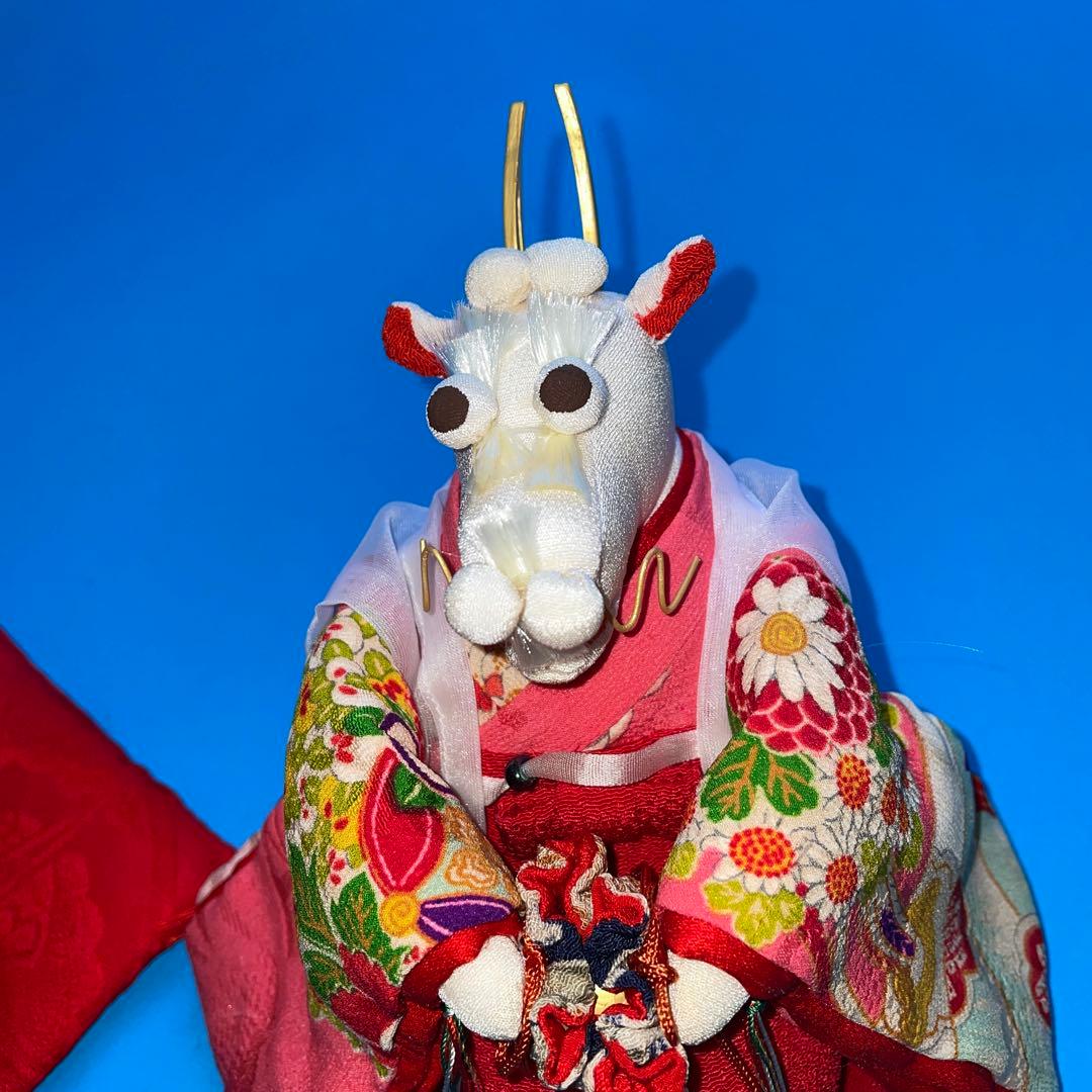 値下げしてみました！！　超美品　龍　古布干支人形