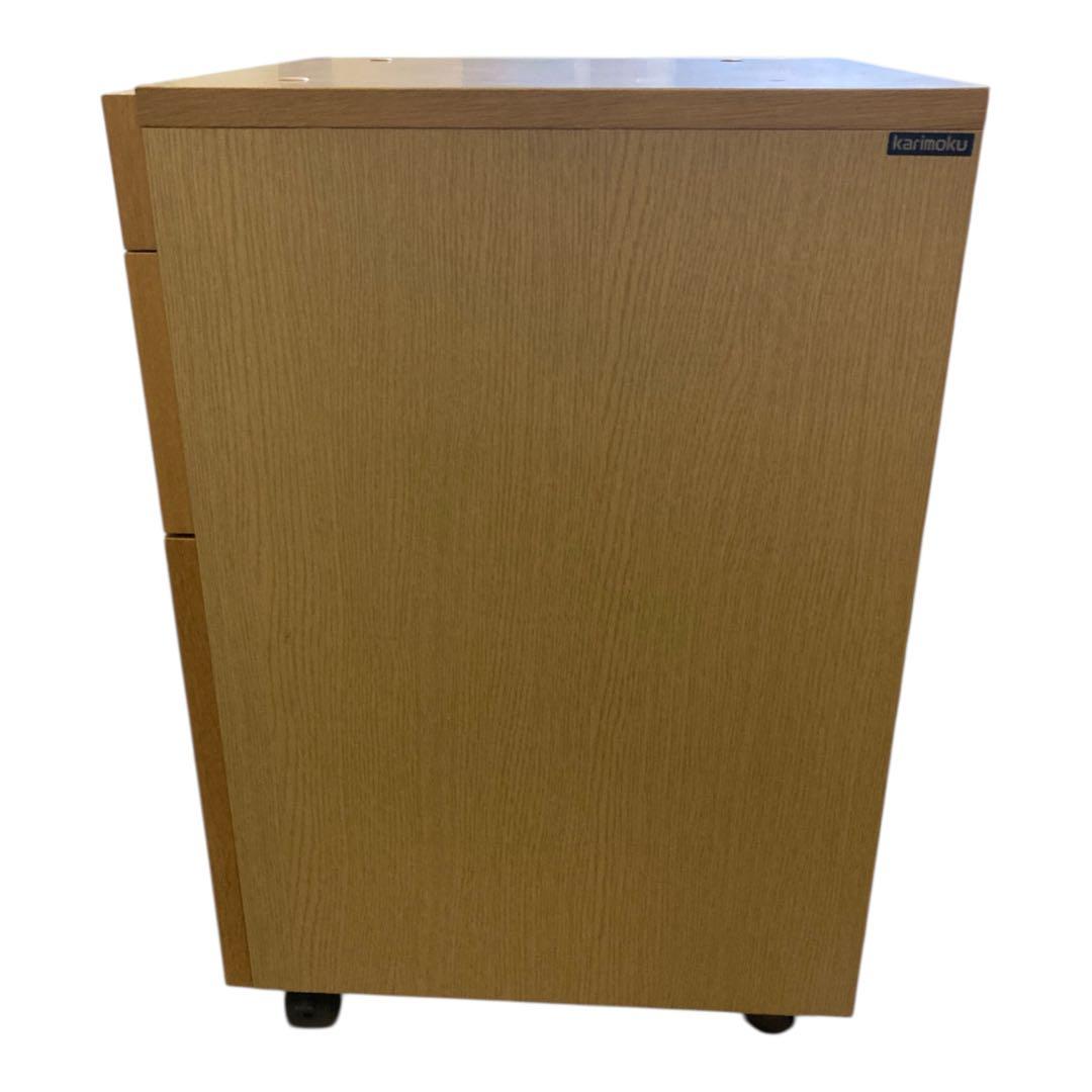karimokuカリモク デスクワゴン3段 キャスター 幅41×高さ67×奥45