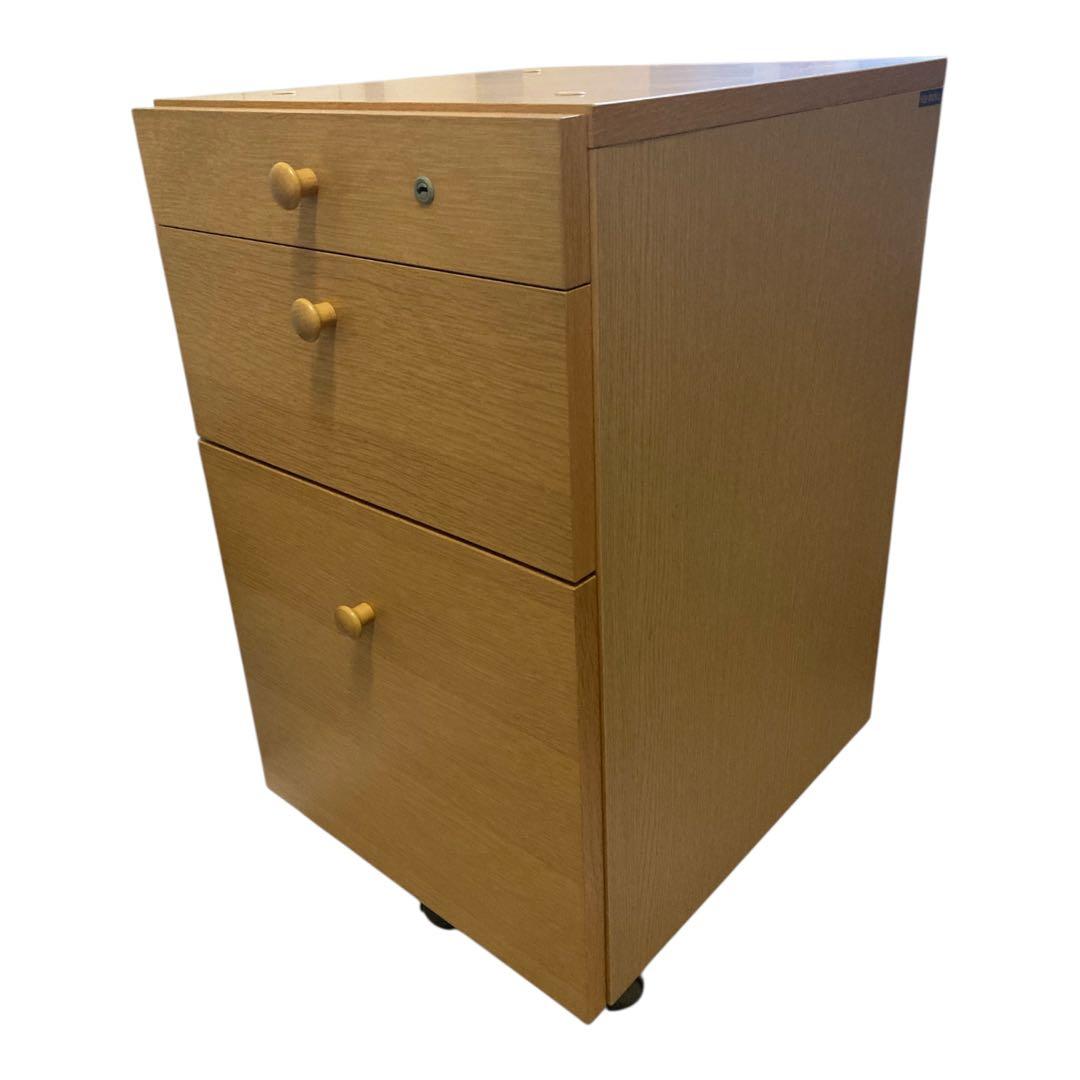 karimokuカリモク デスクワゴン3段 キャスター 幅41×高さ67×奥45