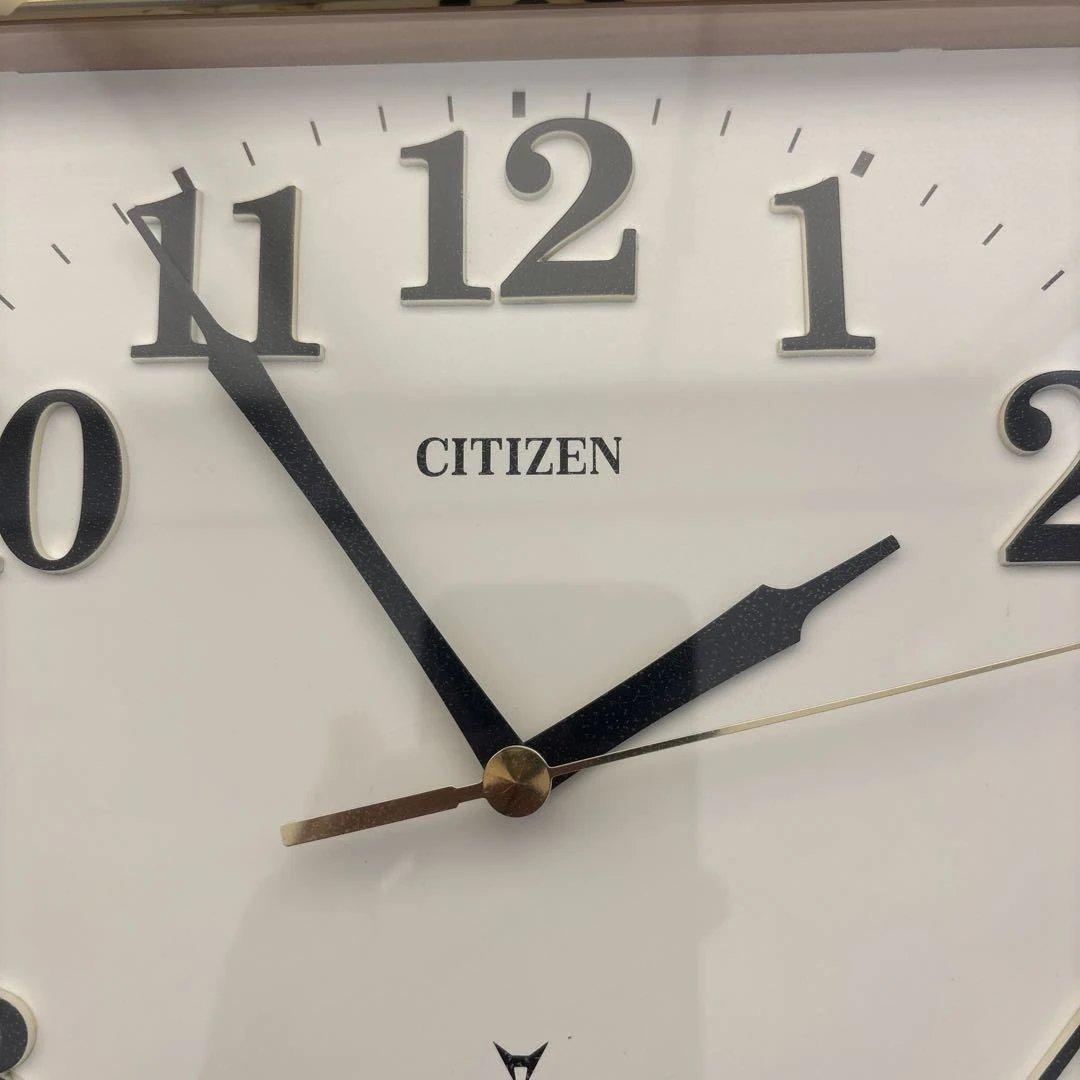 CITIZEN 掛時計 ダークブラウン 約30cm