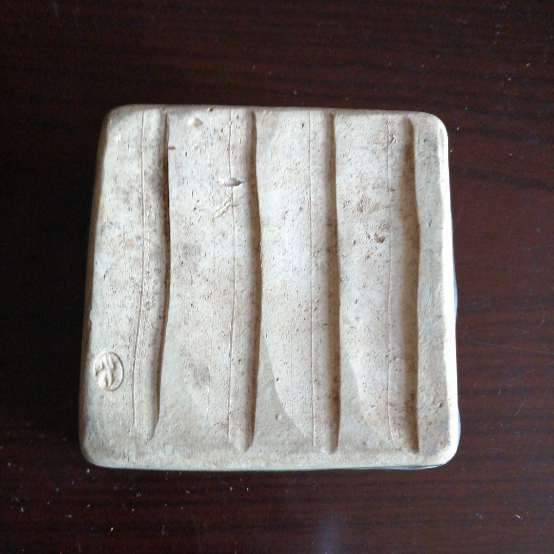 瀬戸焼　加藤作助　織部角向付　11客　10cm　大正〜昭和初期