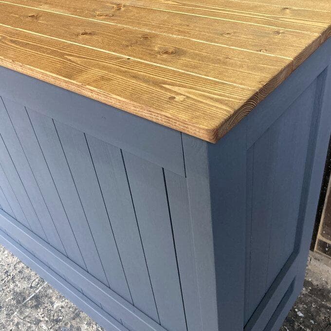 受注製作★グレー☆レジカウンターテーブル【1500】カントリー家具