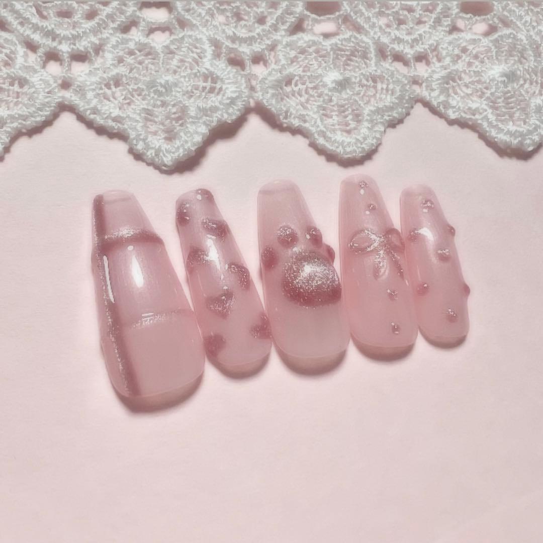 ぷくぷくマグネットネイル　ワンホン　推しカラー　オーダー専用