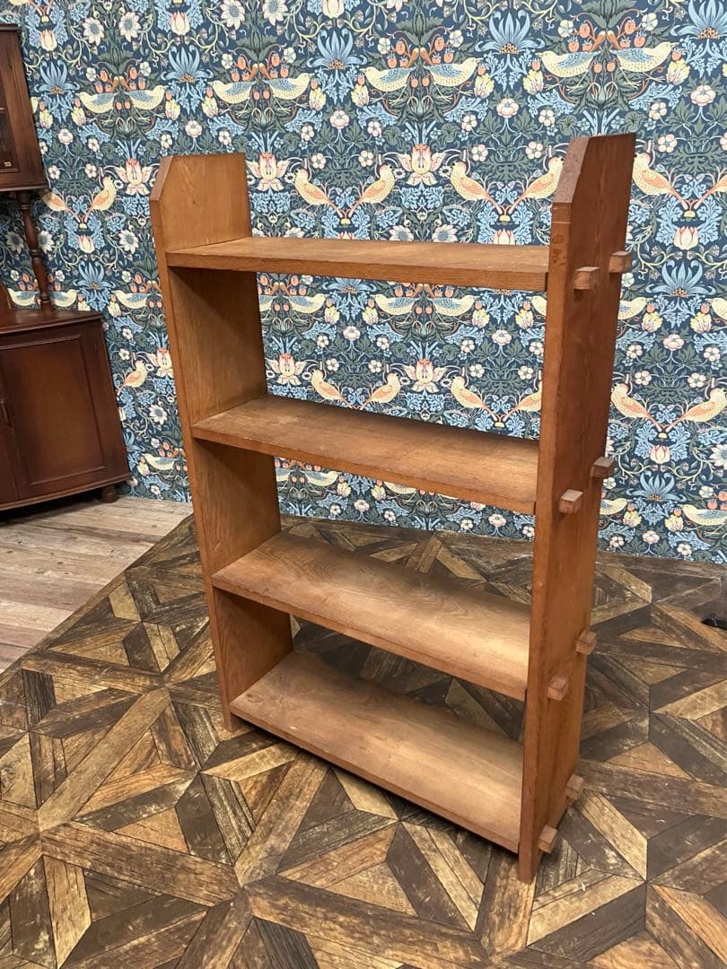 シェルフ 木製 当時物 楔棚 インテリア 棚 昭和レトロ 本棚