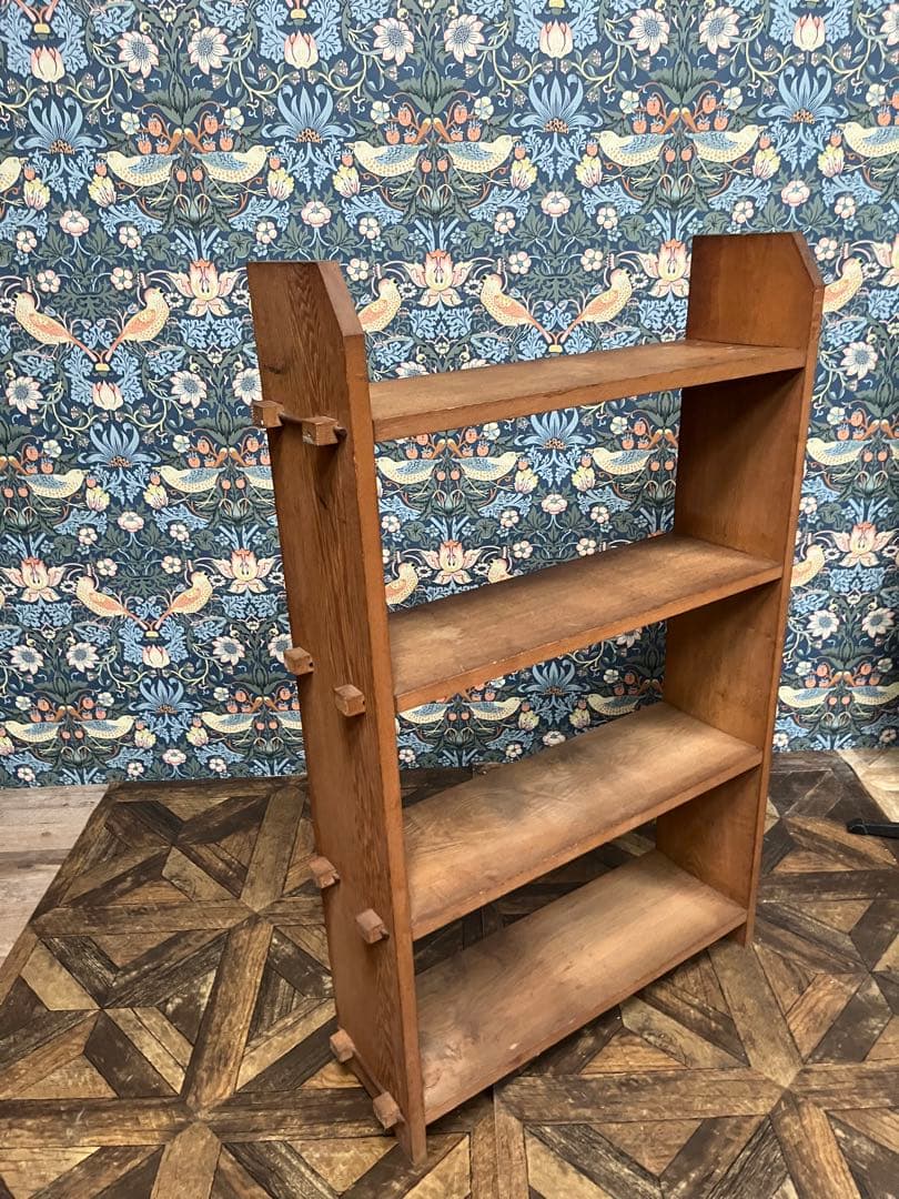シェルフ 木製 当時物 楔棚 インテリア 棚 昭和レトロ 本棚