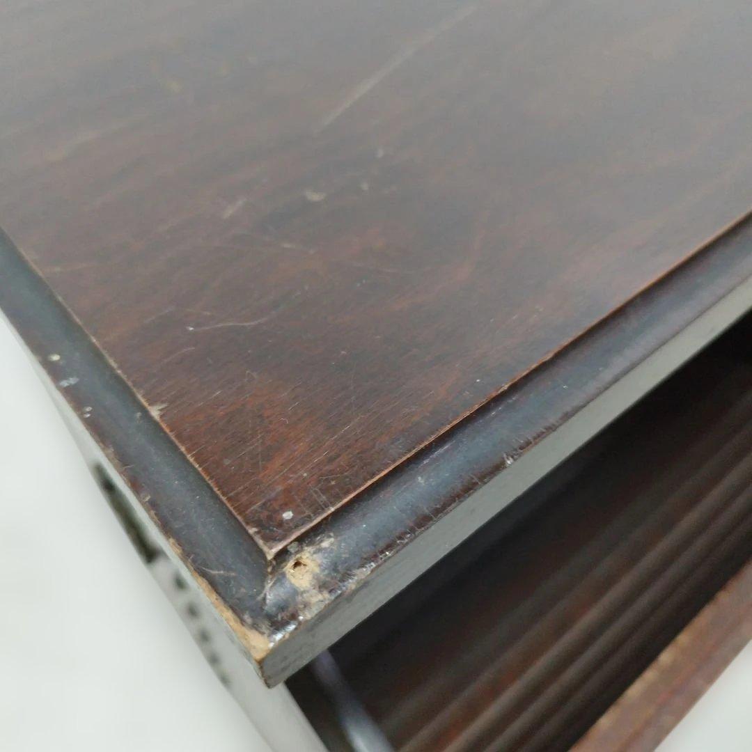 【引き取り歓迎】オールドカリモク サイドテーブル マガジンラック 花台