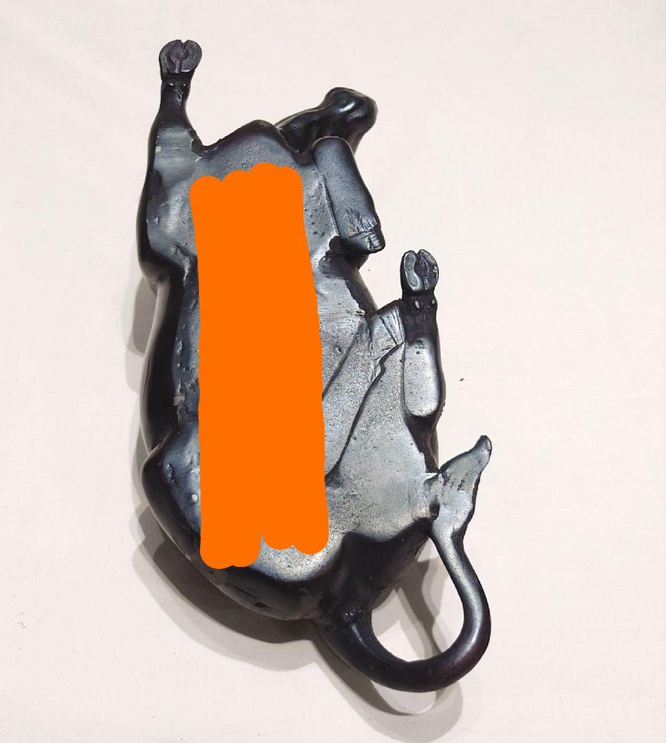 【晃一】 牛乗り童子 子供 ブロンズ像 銅像 金属工芸 置物 動物 人 オブジェ