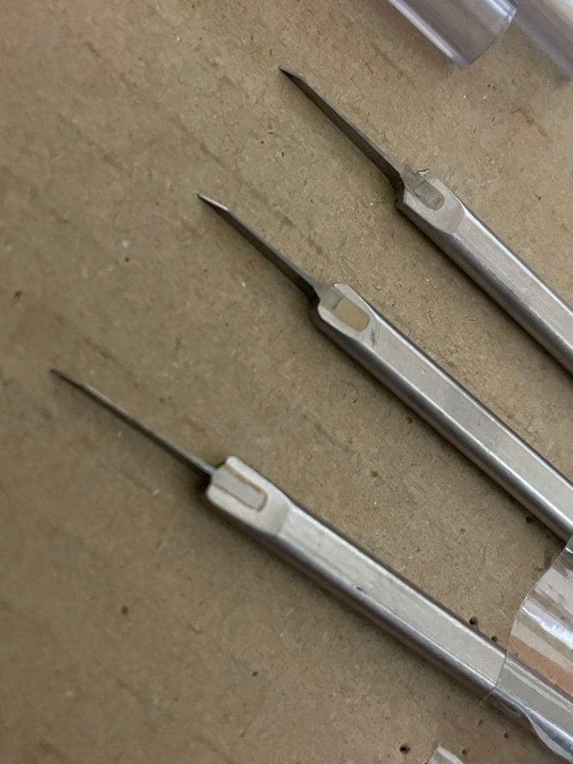 BMCタガネ 3本セット 0.15mm, 0.20mm, 0.25mm 未使用品