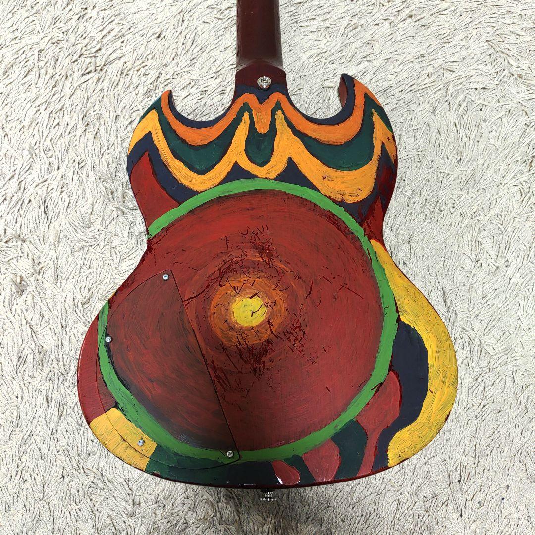 【ジャンク】photogenic エレキギター フォトジェニック　ペイント