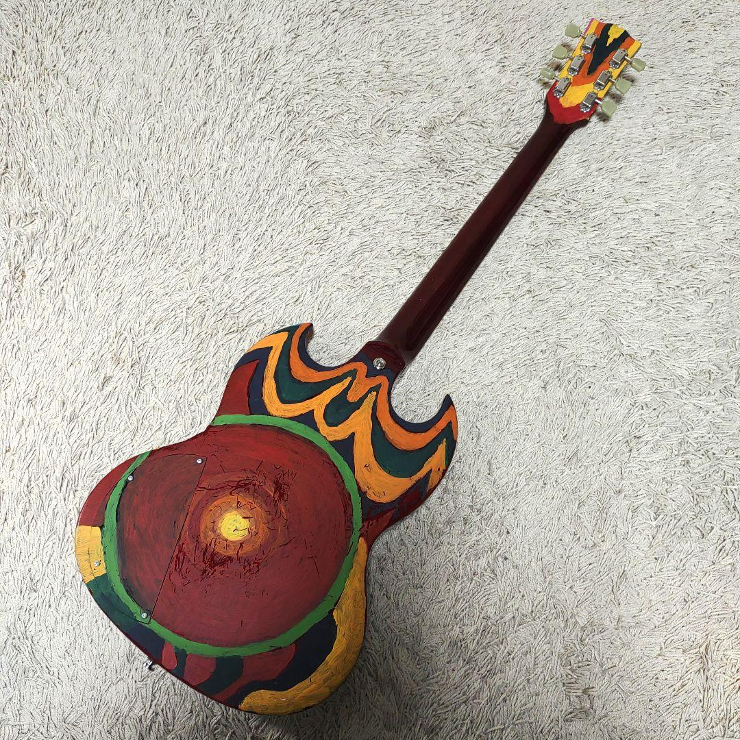 【ジャンク】photogenic エレキギター フォトジェニック　ペイント