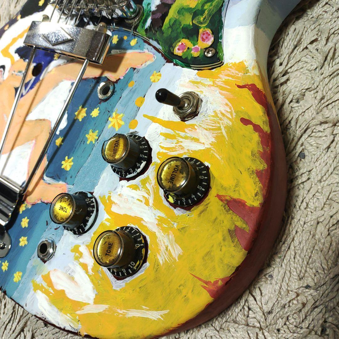 【ジャンク】photogenic エレキギター フォトジェニック　ペイント