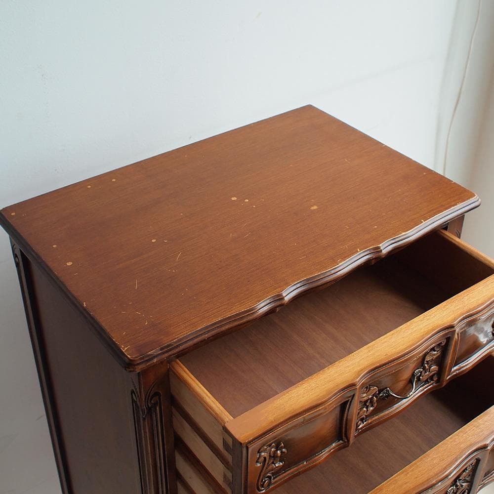 クラシカル 猫脚チェスト 7段 スリム イタリアンクラシックスタイル