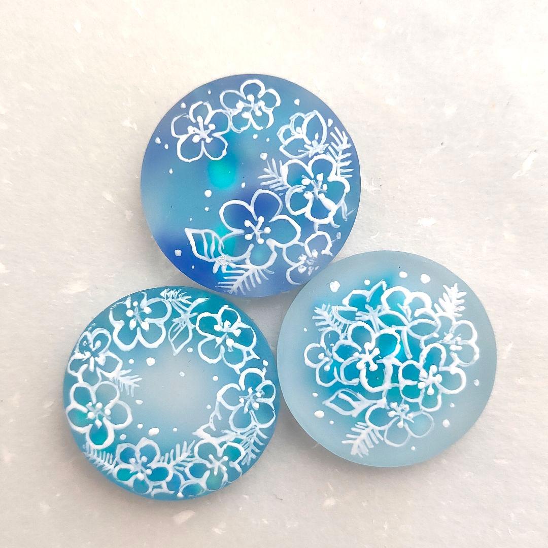 【793】ハンドメイド　レジン　ヘアゴム　ポニーフック