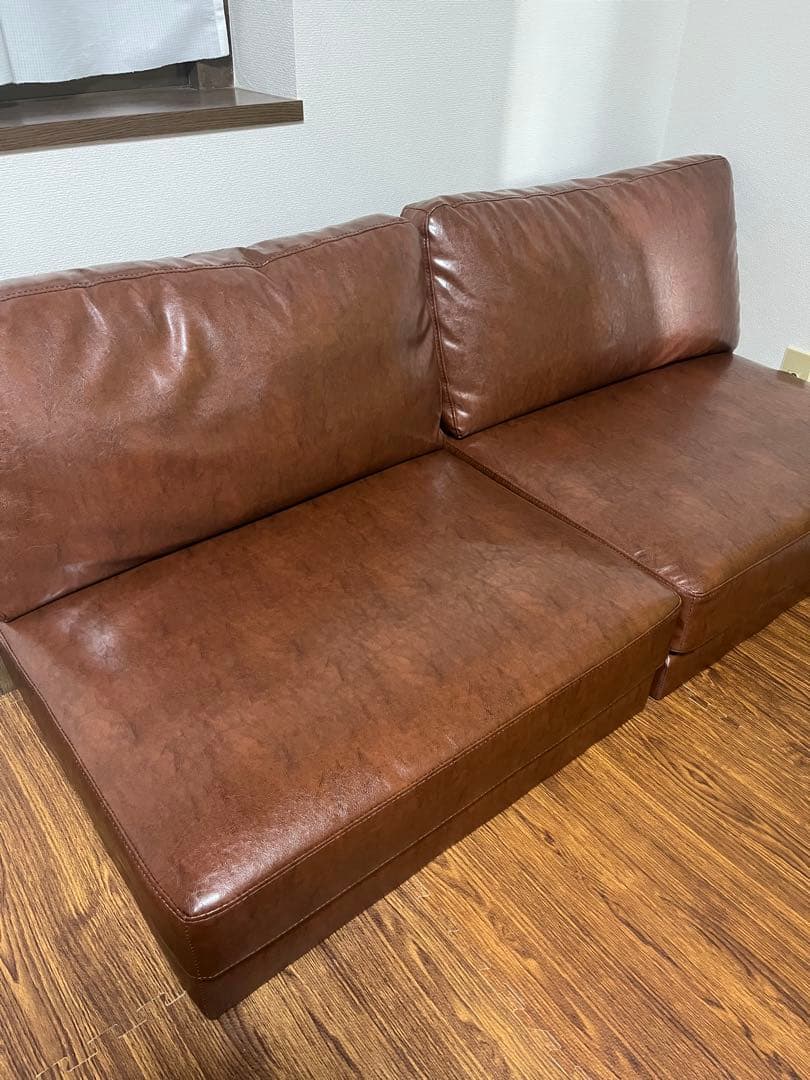 ブラウンレザー ソファ