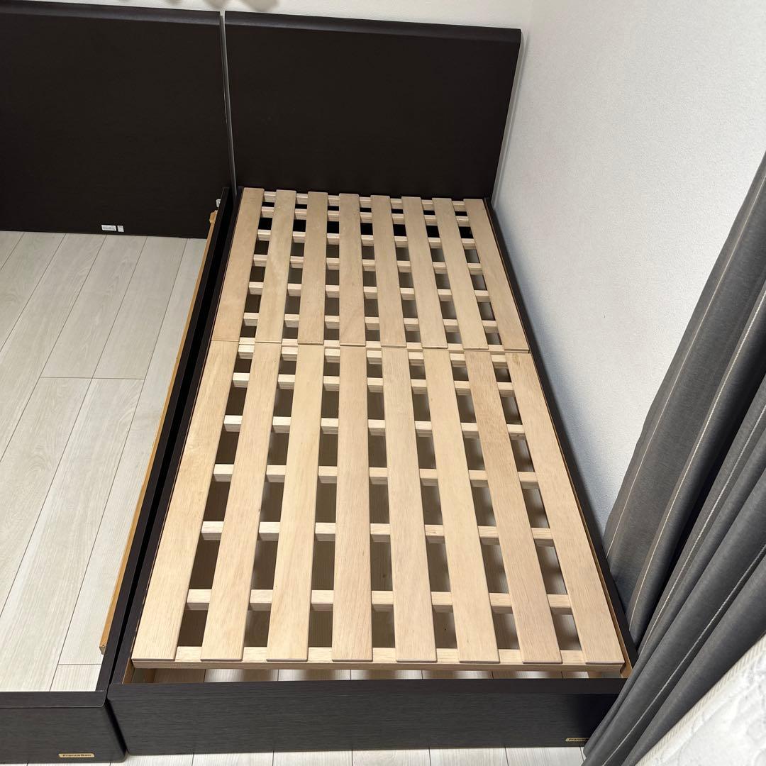 フランスベッド　シングルベッドフレーム×2 キングサイズ