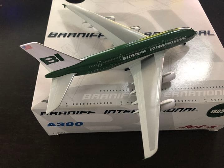 Jet-X 1/400 JX054 A380QC BRANIFF グリーン
