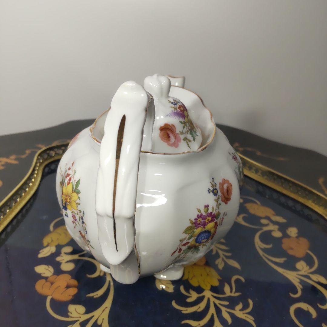 ハマースレイ　フラワー　ティーポット ヴィンテージ 英国 レア