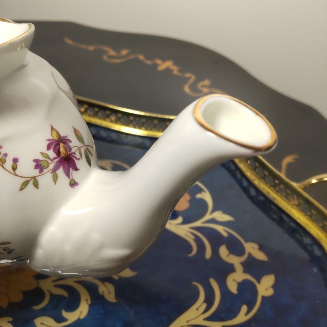 ハマースレイ　フラワー　ティーポット ヴィンテージ 英国 レア