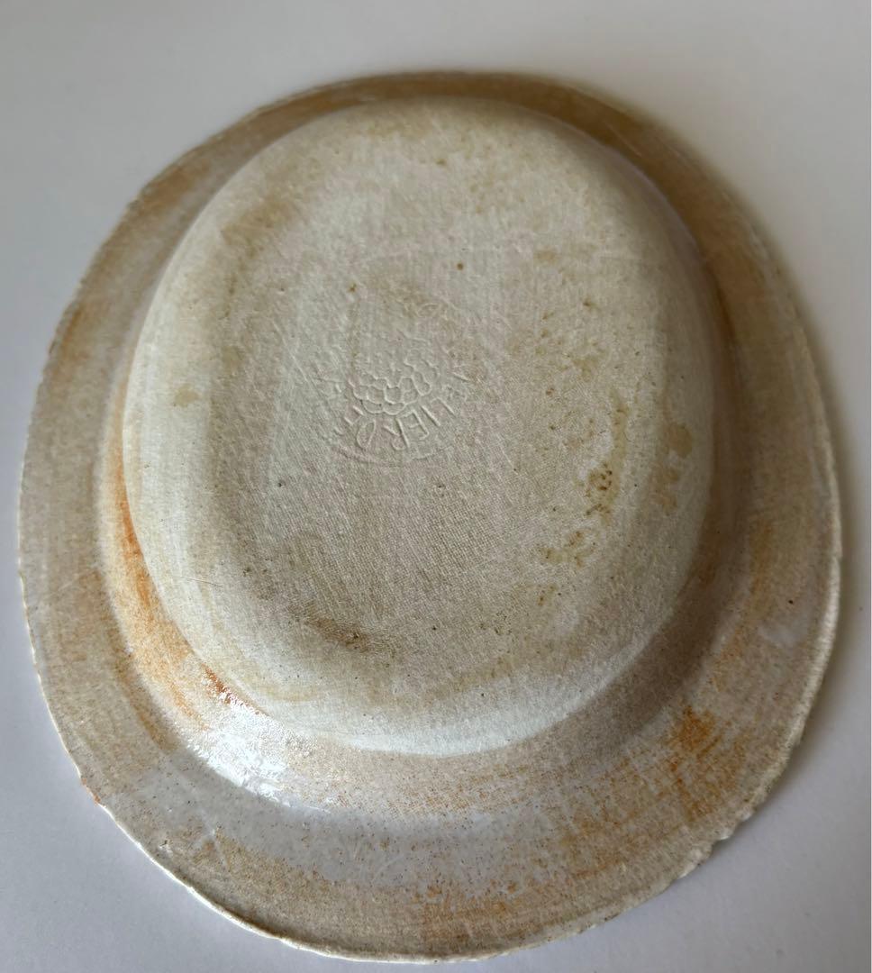 鹿児島睦　ライオン　楕円形皿