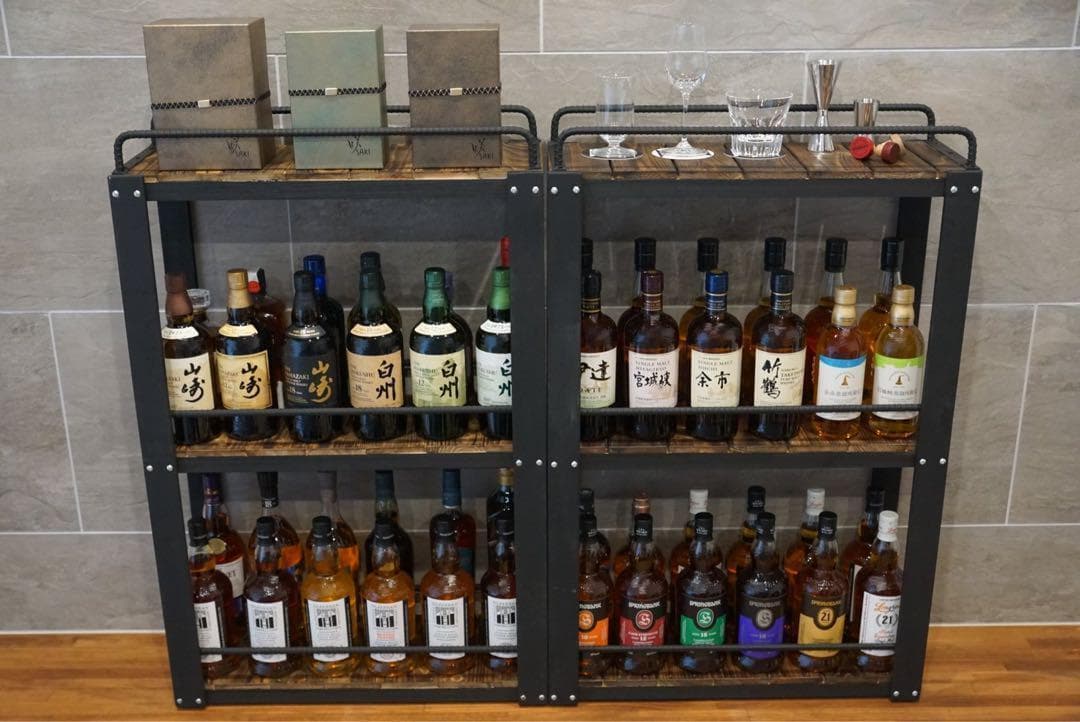 特大ウィスキーラック　飾り棚　ディスプレイラック　男前インテリア　棚 101