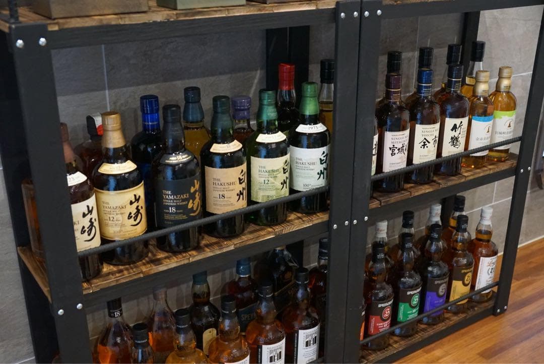 特大ウィスキーラック　飾り棚　ディスプレイラック　男前インテリア　棚 101