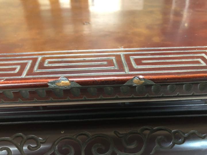 花台　象嵌　アンティークコレクション❶ レトロ　中古　rアンティーク・レトロ