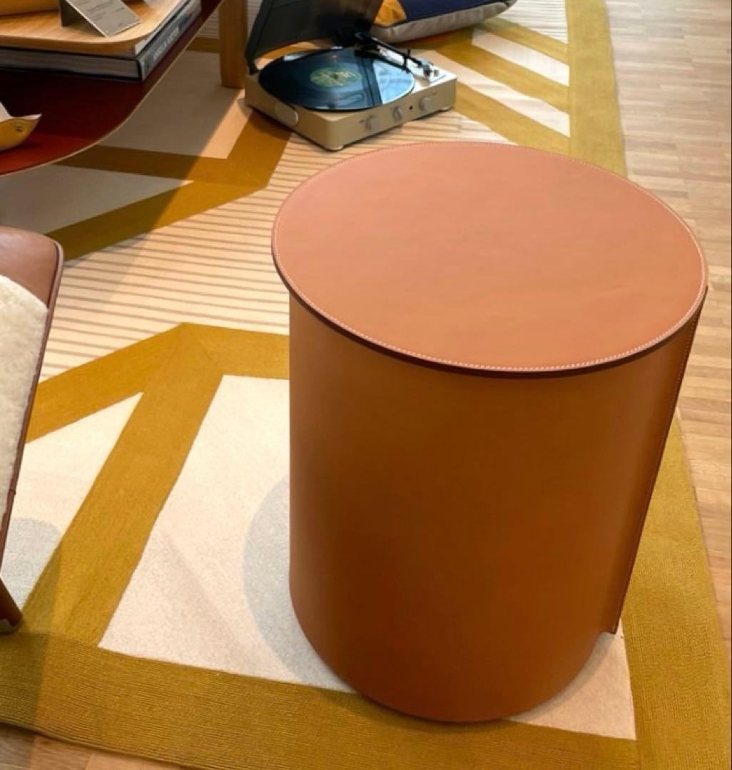 【HERMES】　新品未使用☆スツール/サイドテーブル　ナチュラルカラー