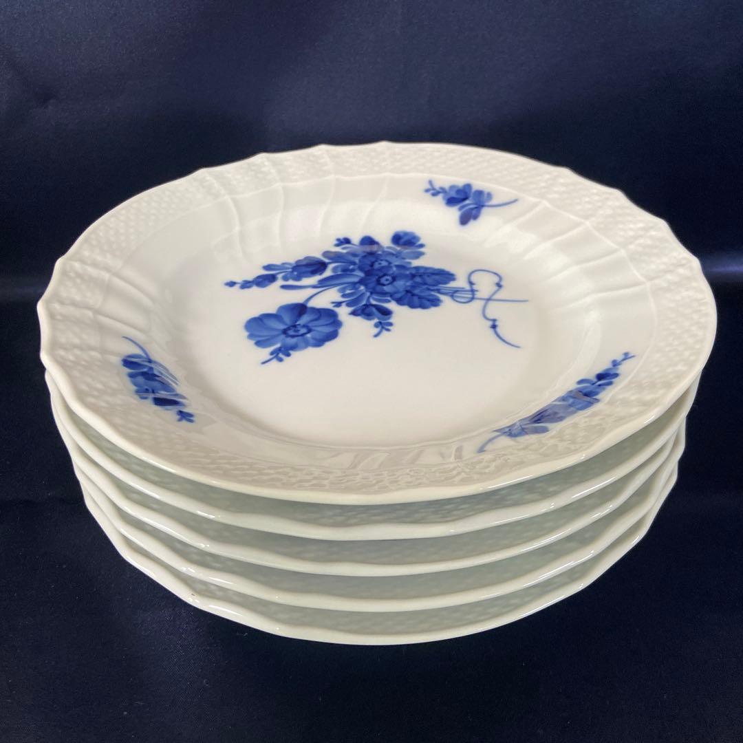 ロイヤルコペンハーゲン　ブルーフラワー　カーブ　プレート　5枚　20.5cm